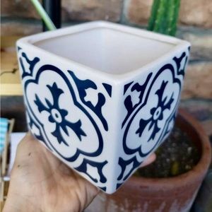 Ceremic Square Tile Design Planter/Pot